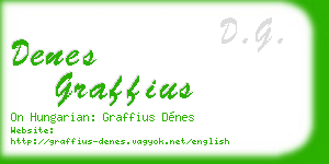 denes graffius business card